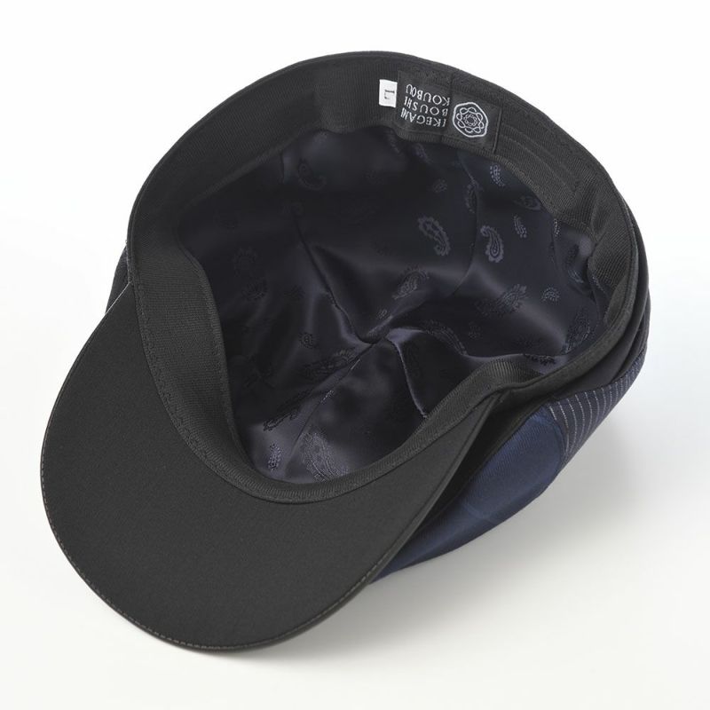 イケガミ帽子工房のハンチング Crafted Hunting II（クラフテッドハンチング） ネイビーミックス