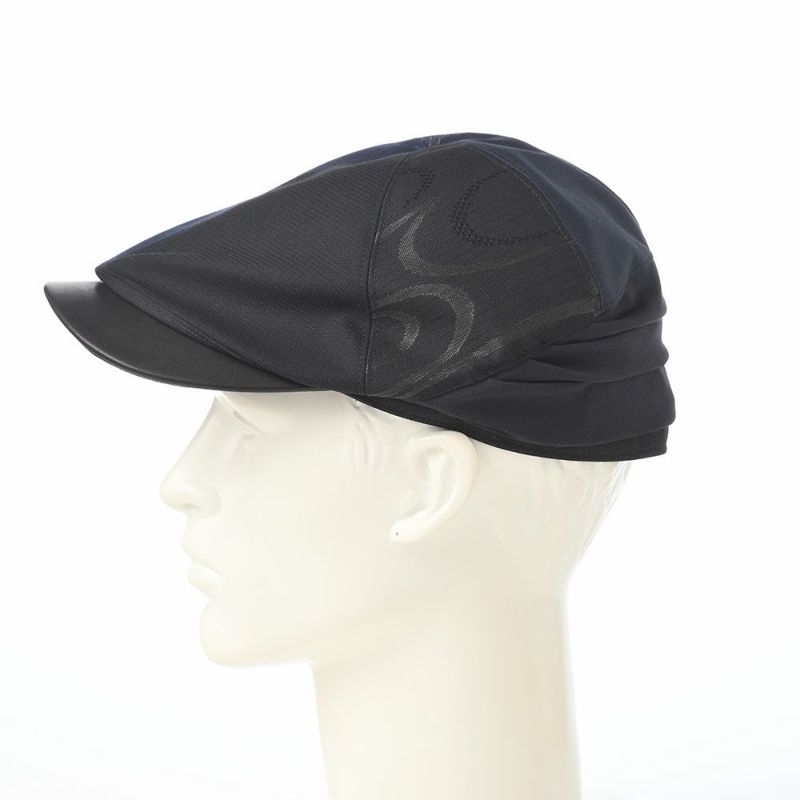 イケガミ帽子工房のハンチング Crafted Hunting II（クラフテッドハンチング） ネイビーミックス