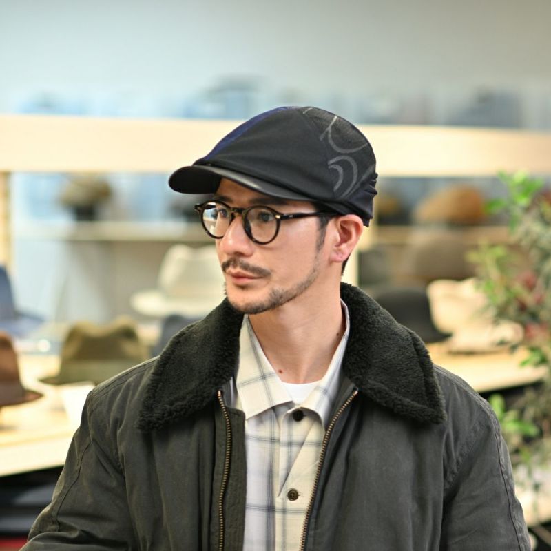 イケガミ帽子工房のハンチング Crafted Hunting II（クラフテッドハンチング） ネイビーミックス