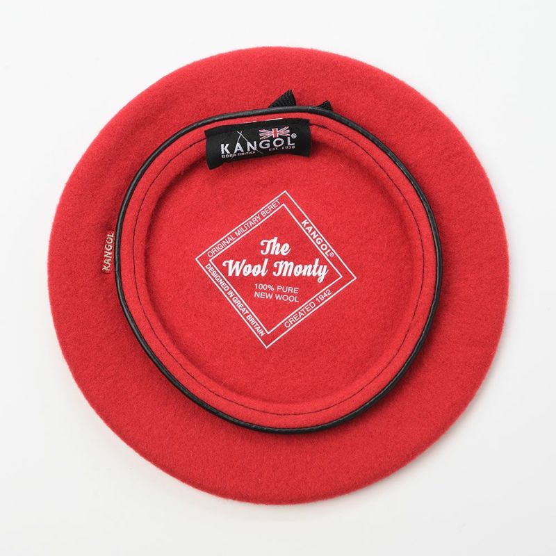 カンゴールのベレー帽 WOOL MONTY（ウール モンティ） レッド