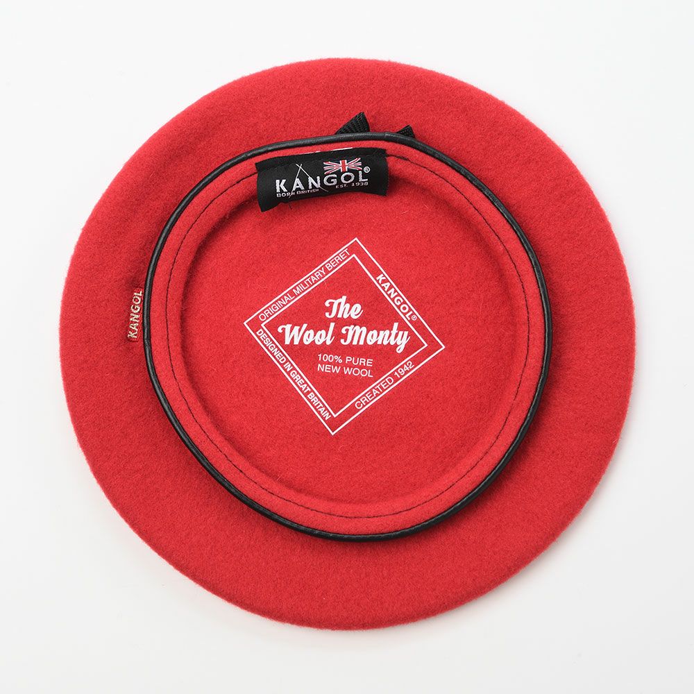カンゴールのベレー帽 WOOL MONTY（ウール モンティ） レッド