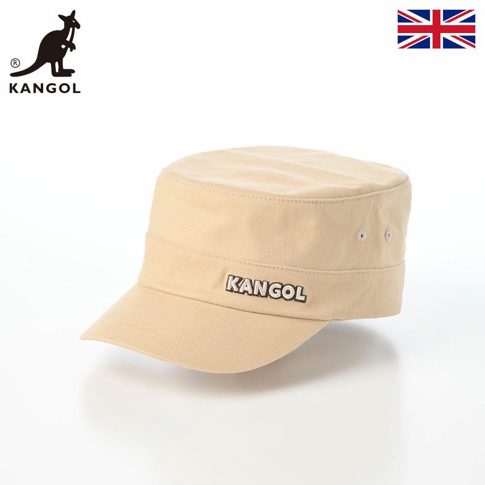 カンゴールのワークキャップ COTTON TWILL ARMY CAP（コットンツイル アーミーキャップ） ベージュ