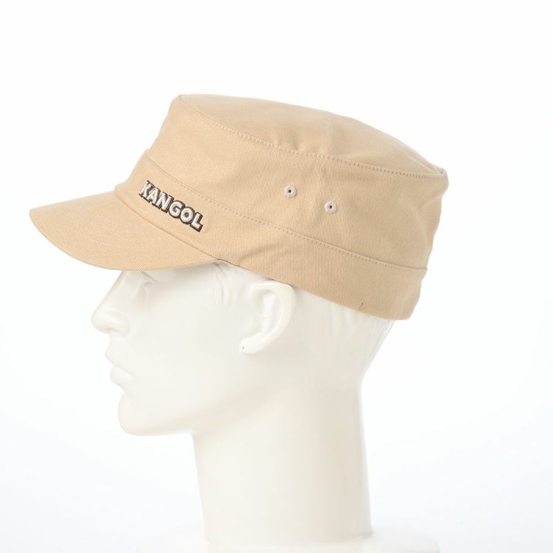 カンゴールのワークキャップ COTTON TWILL ARMY CAP（コットンツイル アーミーキャップ） ベージュ