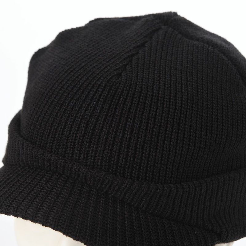 カンゴールのニット帽 SLICED PEAK BEANIE（スライスト ピーク ビーニー） ブラック
