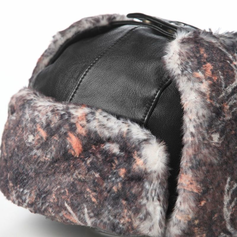 ノルの飛行帽 Animal flight cap leather（アニマル フライトキャップ レザー） ブラック