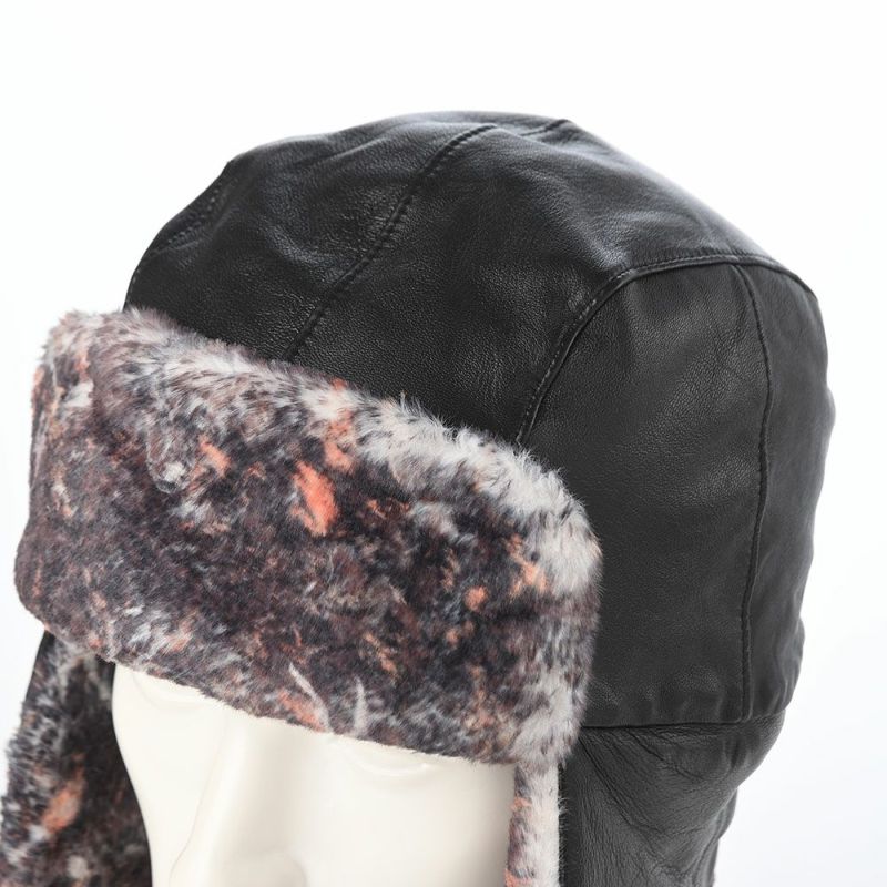 ノルの飛行帽 Animal flight cap leather（アニマル フライトキャップ レザー） ブラック