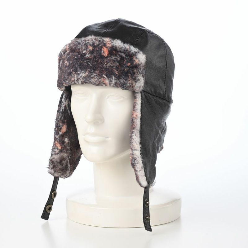ノルの飛行帽 Animal flight cap leather（アニマル フライトキャップ レザー） ブラック