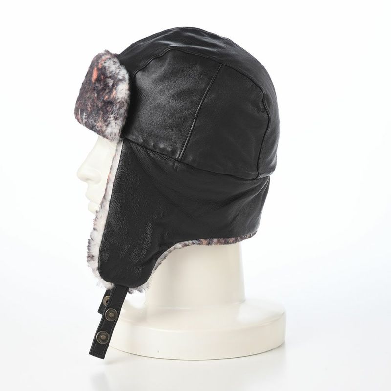 ノルの飛行帽 Animal flight cap leather（アニマル フライトキャップ レザー） ブラック