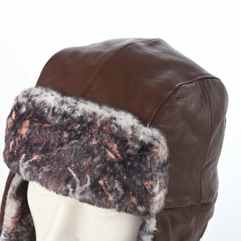 ノルの飛行帽 Animal flight cap leather（アニマル フライトキャップ レザー） ブラウン
