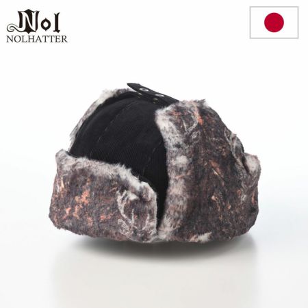 ノルの飛行帽 Animal flight cap corduroy（アニマル フライトキャップ コーデュロイ） ブラック