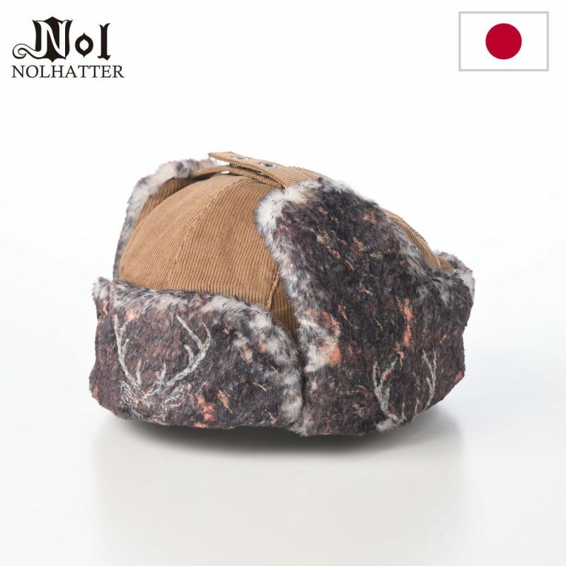 ノルの飛行帽 Animal flight cap corduroy（アニマル フライトキャップ コーデュロイ） モカ