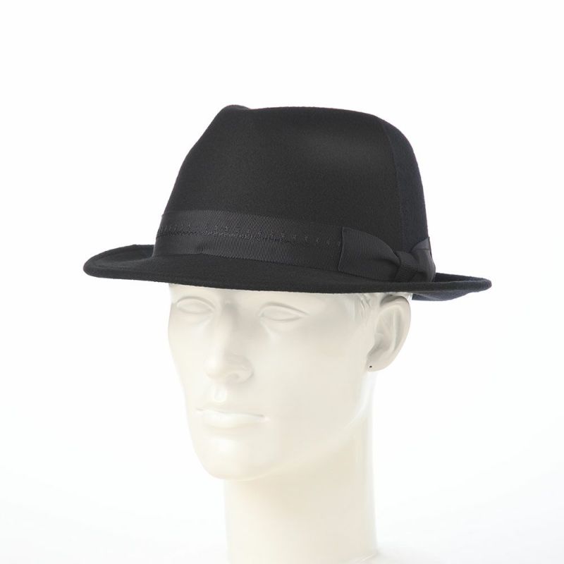 ノルのフェルトハット Half and half（ハーフアンドハーフ） ブラック