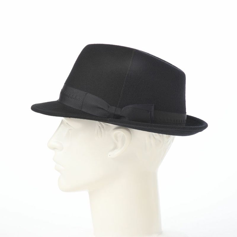 ノルのフェルトハット Half and half（ハーフアンドハーフ） ブラック