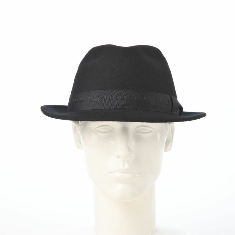 ノルのフェルトハット Half and half（ハーフアンドハーフ） ブラック