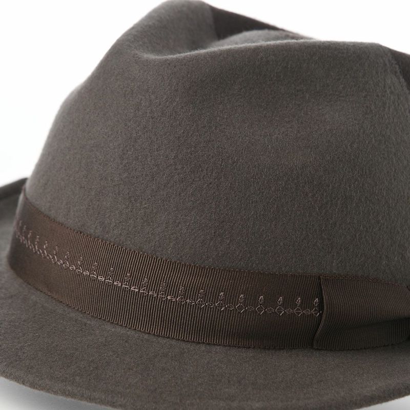 ノルのフェルトハット Half and half（ハーフアンドハーフ） チャコール