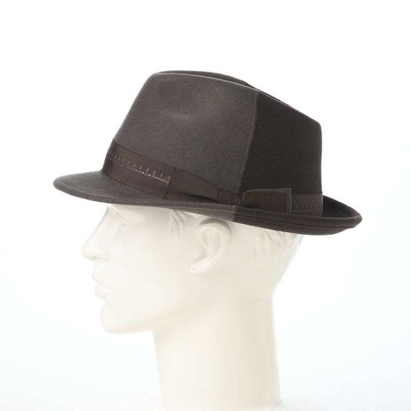 ノルのフェルトハット Half and half（ハーフアンドハーフ） チャコール