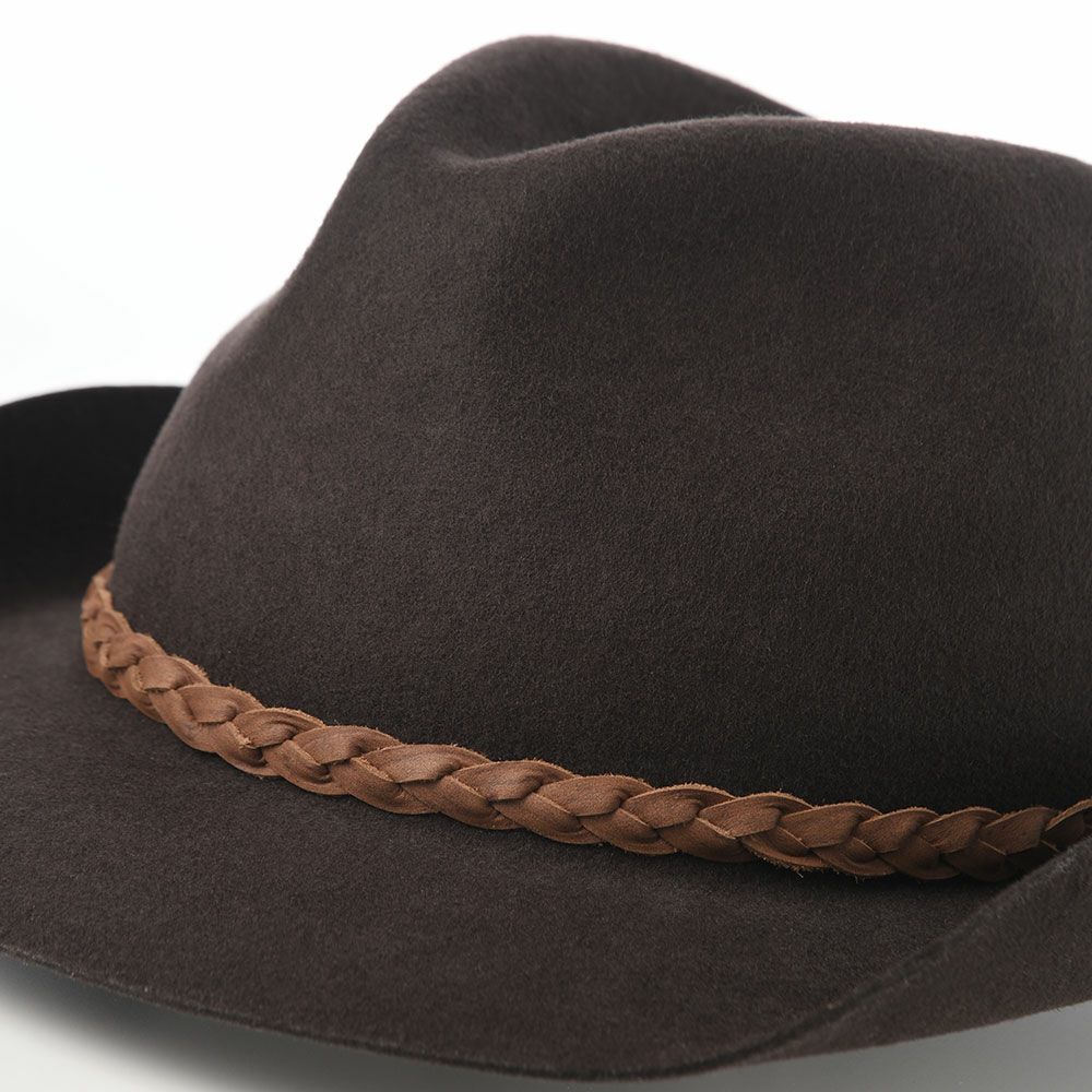 ノルのウエスタンハット Felt western（フェルトウエスタン） ブラウン