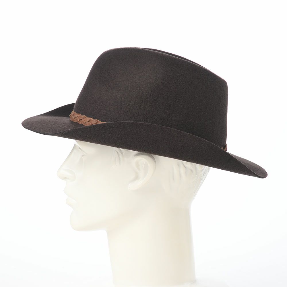 ノルのウエスタンハット Felt western（フェルトウエスタン） ブラウン
