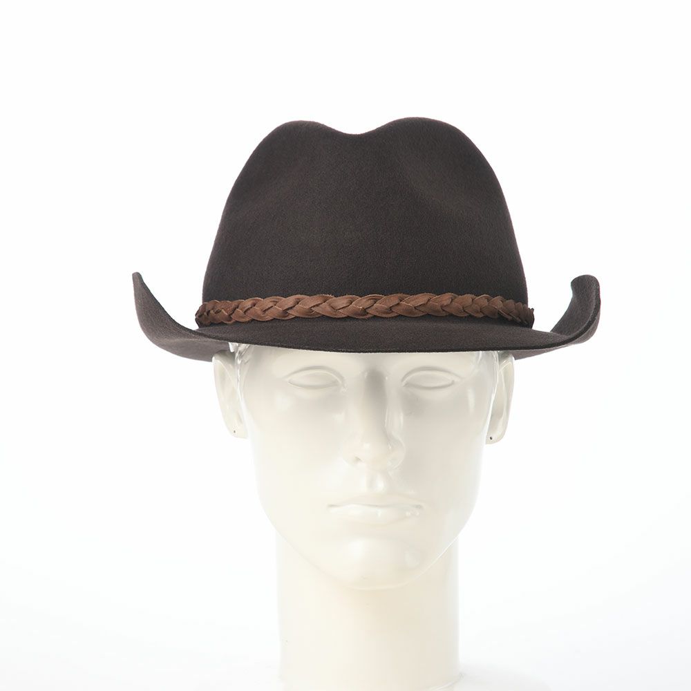ノルのウエスタンハット Felt western（フェルトウエスタン） ブラウン