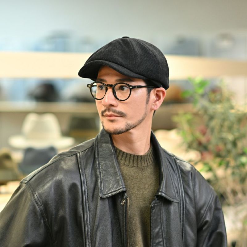 ヴィゲーンズのキャスケット Newsboy Classic Cap（ニュースボーイ クラシックキャップ）W102393 ブラック