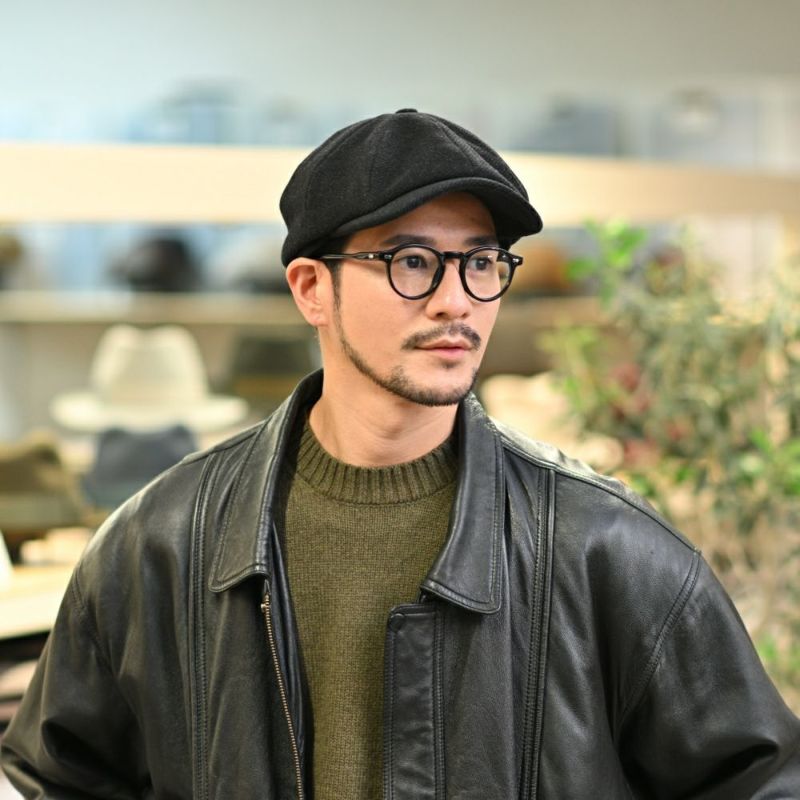 ヴィゲーンズのキャスケット Newsboy Classic Cap（ニュースボーイ クラシックキャップ）W102393 ブラック