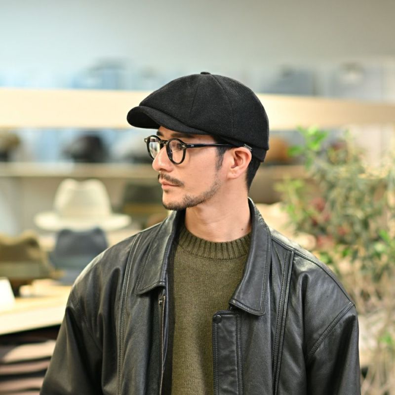 ヴィゲーンズのキャスケット Newsboy Classic Cap（ニュースボーイ クラシックキャップ）W102393 ブラック