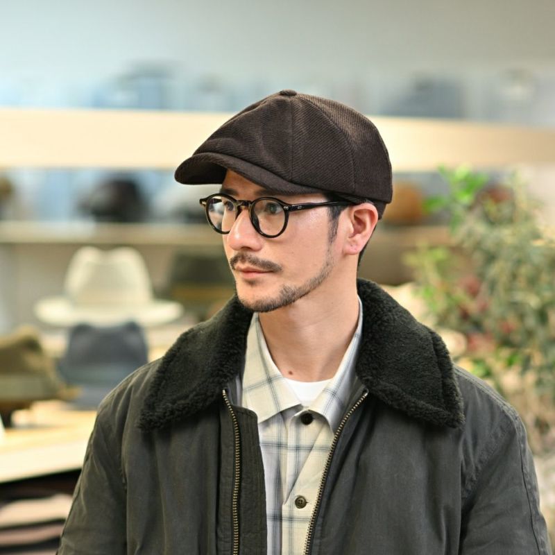 ヴィゲーンズのキャスケット Newsboy Classic Cap（ニュースボーイ クラシックキャップ）W102393 ブラウン