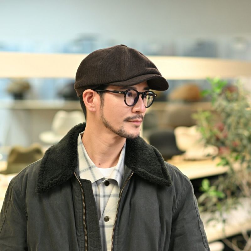 ヴィゲーンズのキャスケット Newsboy Classic Cap（ニュースボーイ クラシックキャップ）W102393 ブラウン