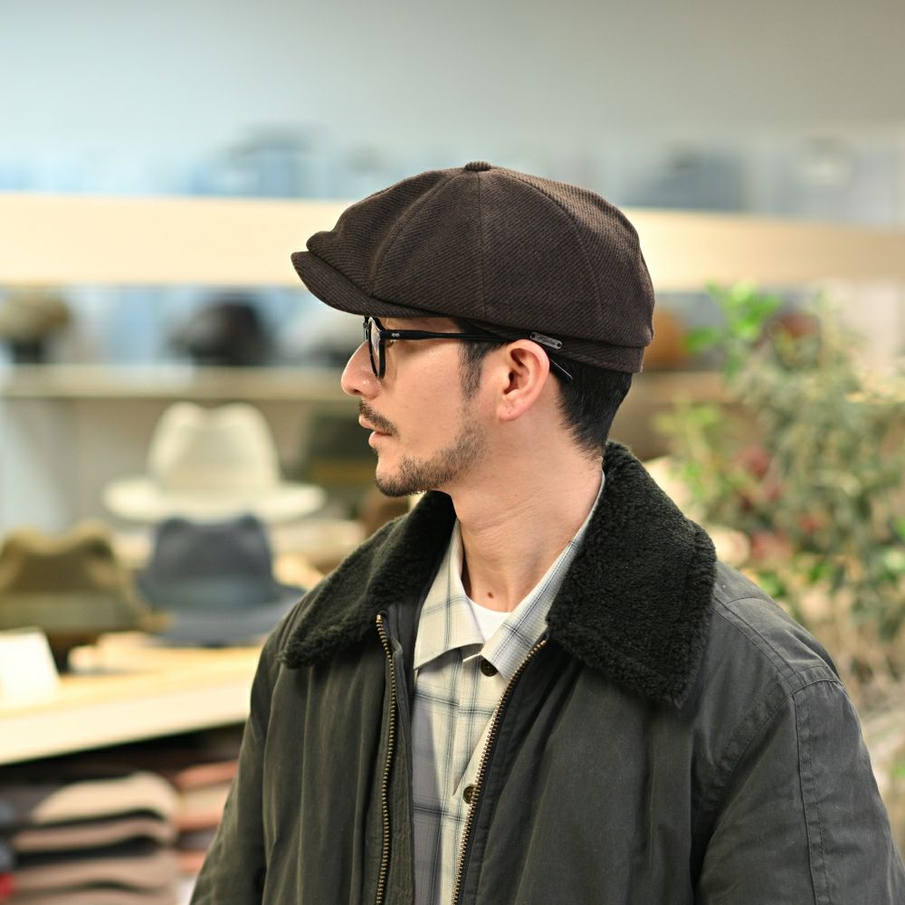 ヴィゲーンズのキャスケット Newsboy Classic Cap（ニュースボーイ クラシックキャップ）W102393 ブラウン