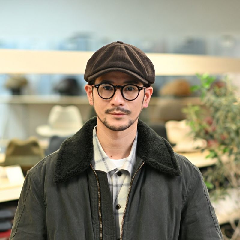 ヴィゲーンズのキャスケット Newsboy Classic Cap（ニュースボーイ クラシックキャップ）W102393 ブラウン