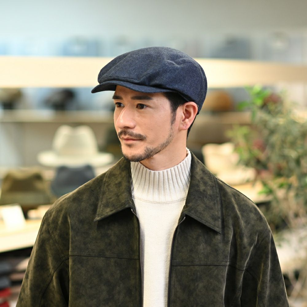ヴィゲーンズのハンチング Ivy Contemporary Cap（アイビー コンテンポラリーキャップ）W102395 ネイビー