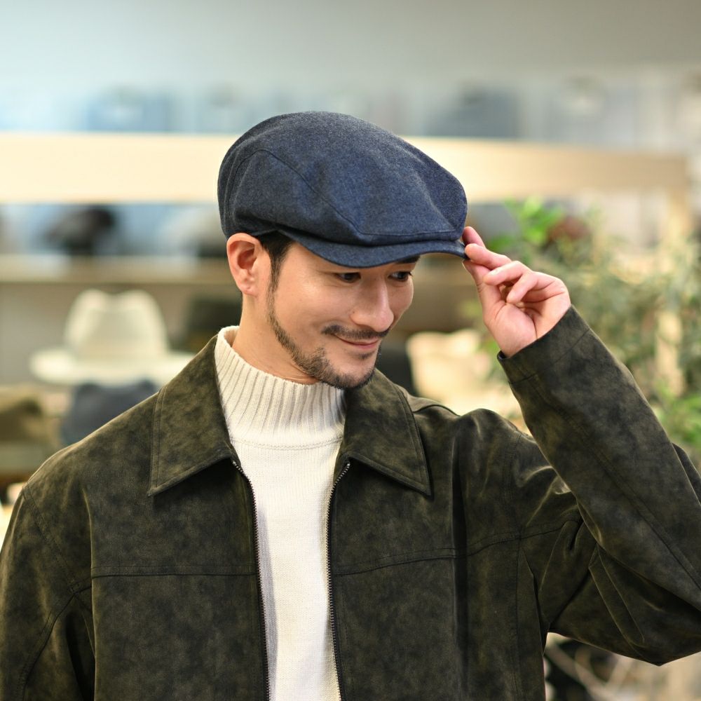ヴィゲーンズのハンチング Ivy Contemporary Cap（アイビー コンテンポラリーキャップ）W102395 ネイビー