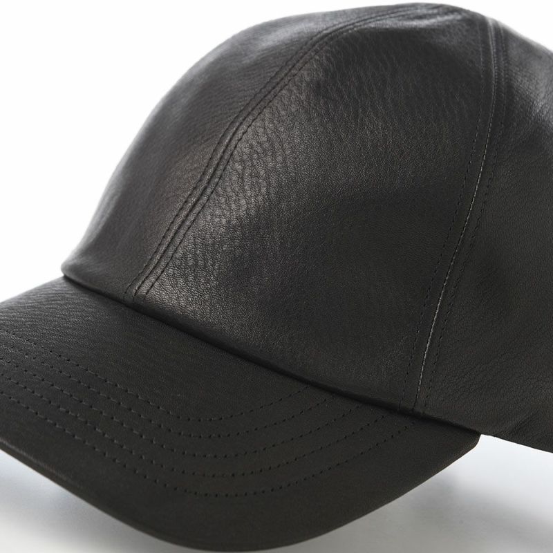 ノックスのキャップ 8panel Leather Cap（8パネル レザー キャップ） ブラック