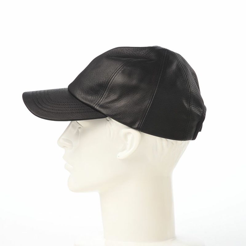 ノックスのキャップ 8panel Leather Cap（8パネル レザー キャップ） ブラック