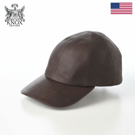ノックスのキャップ 8panel Leather Cap（8パネル レザー キャップ） ブラウン