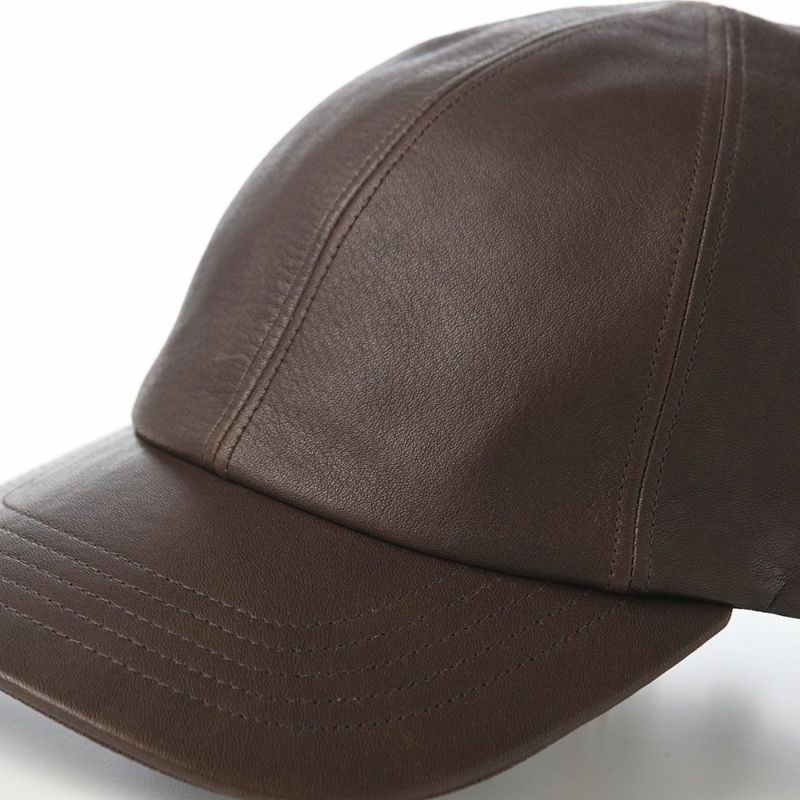 ノックスのキャップ 8panel Leather Cap（8パネル レザー キャップ） ブラウン