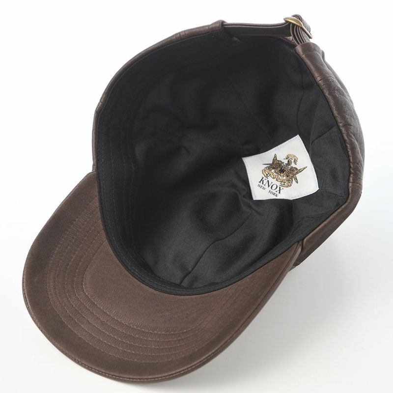 ノックスのキャップ 8panel Leather Cap（8パネル レザー キャップ） ブラウン