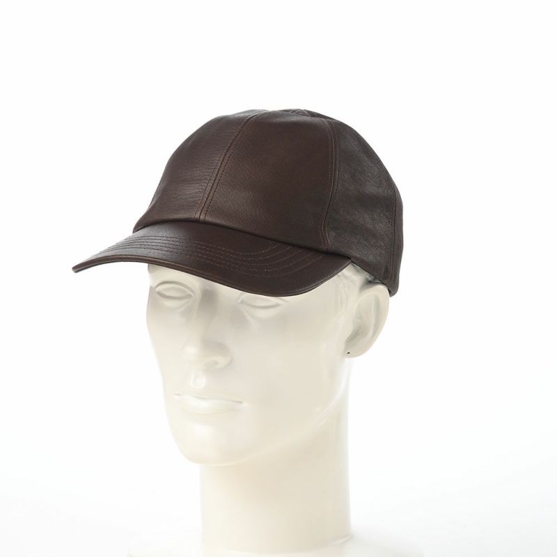 ノックスのキャップ 8panel Leather Cap（8パネル レザー キャップ） ブラウン