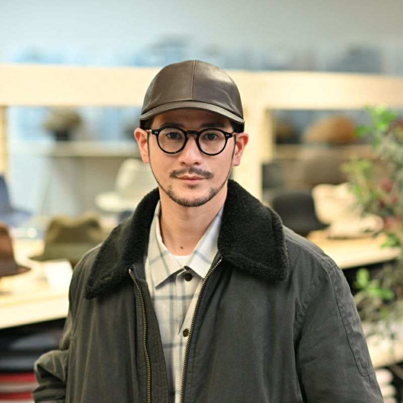 ノックスのキャップ 8panel Leather Cap（8パネル レザー キャップ） ブラウン