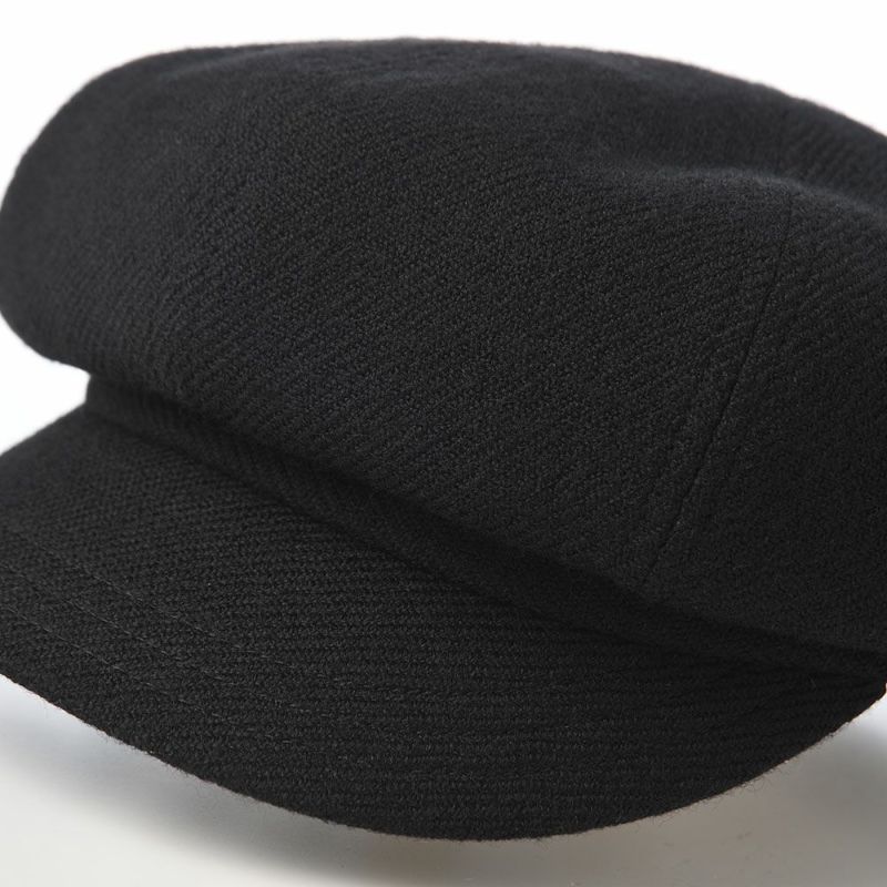 ノックスのキャスケット Wool Serge Casquette（ウールサージ キャスケット） ブラック