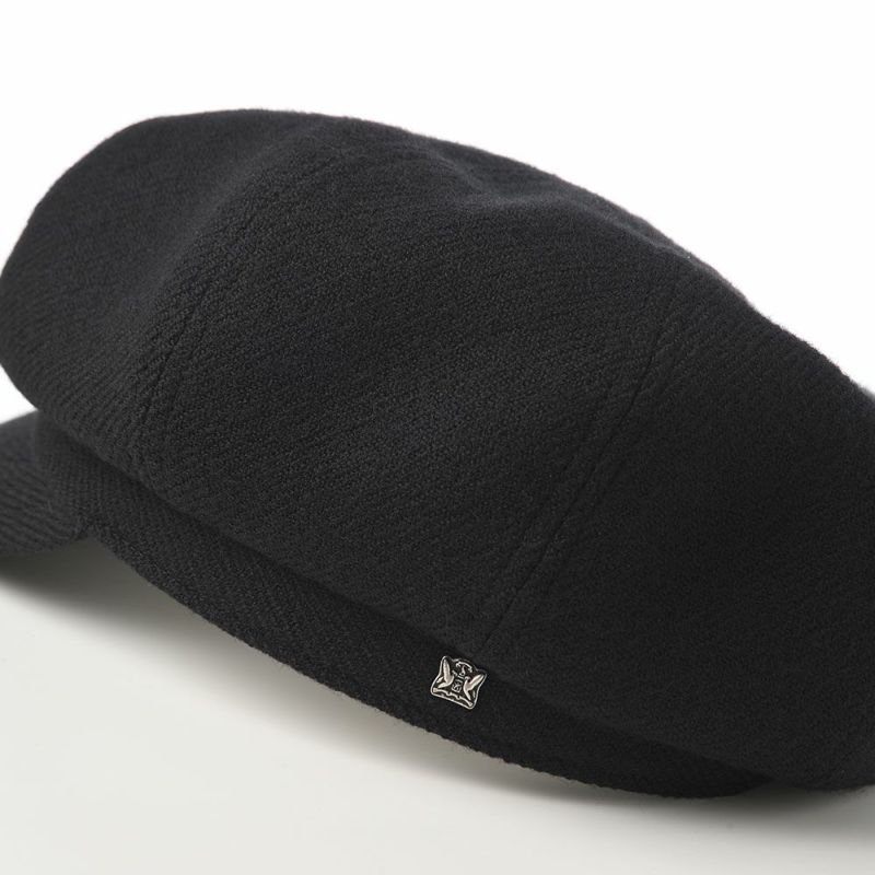 ノックスのキャスケット Wool Serge Casquette（ウールサージ キャスケット） ブラック
