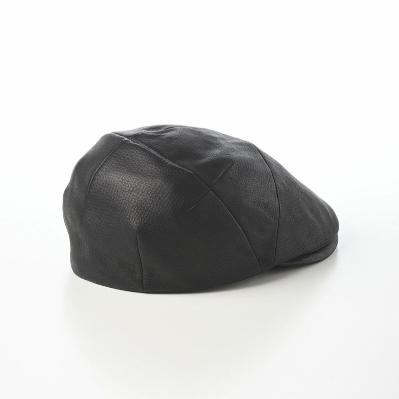 ノックスのハンチング Leather Ivy Cap（レザー アイビーキャップ） ブラック