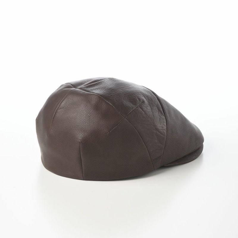 ノックスのハンチング Leather Ivy Cap（レザー アイビーキャップ） ブラウン