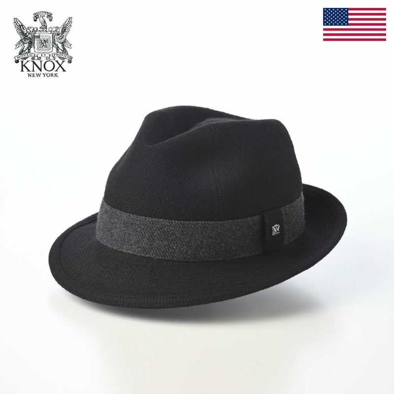 ノックスのソフトハット Wool Serge Windsor（ウールサージ ウインザー） ブラック