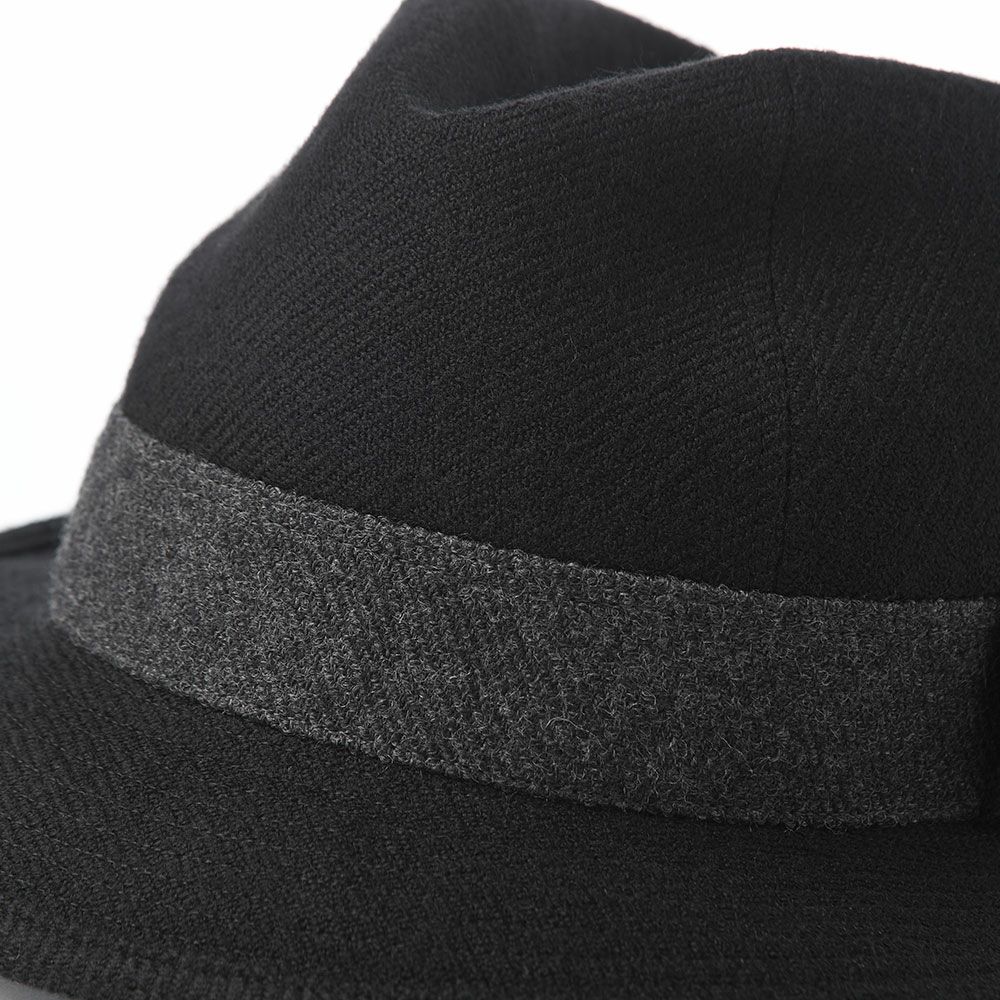 ノックスのソフトハット Wool Serge Windsor（ウールサージ ウインザー） ブラック