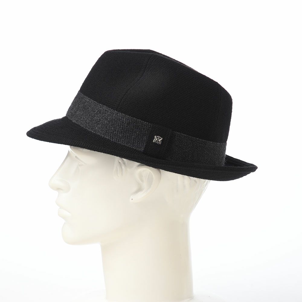 ノックスのソフトハット Wool Serge Windsor（ウールサージ ウインザー） ブラック