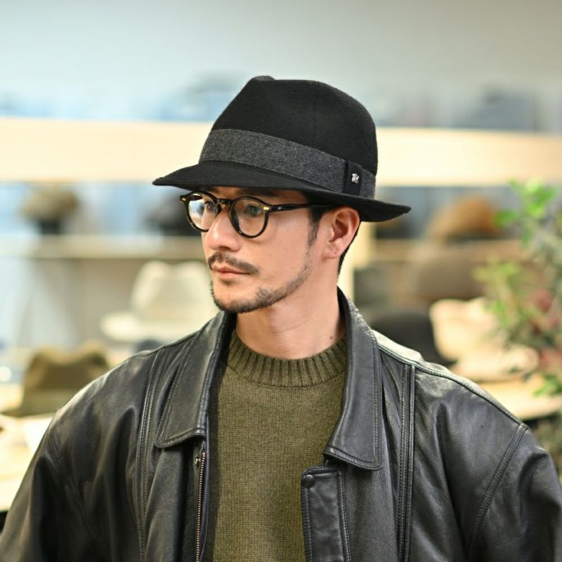 ノックスのソフトハット Wool Serge Windsor（ウールサージ ウインザー） ブラック