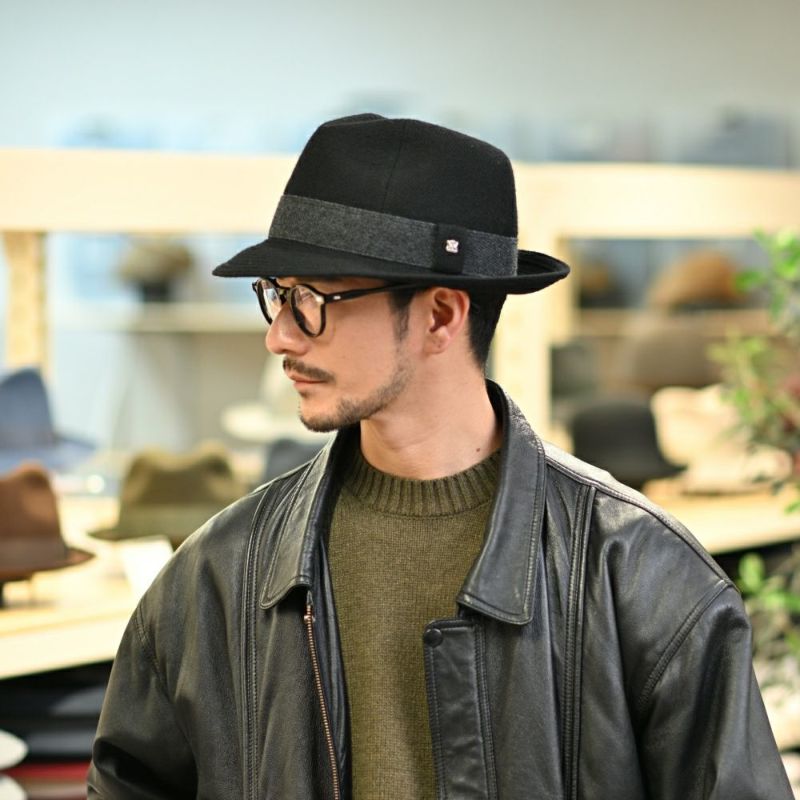 ノックスのソフトハット Wool Serge Windsor（ウールサージ ウインザー） ブラック