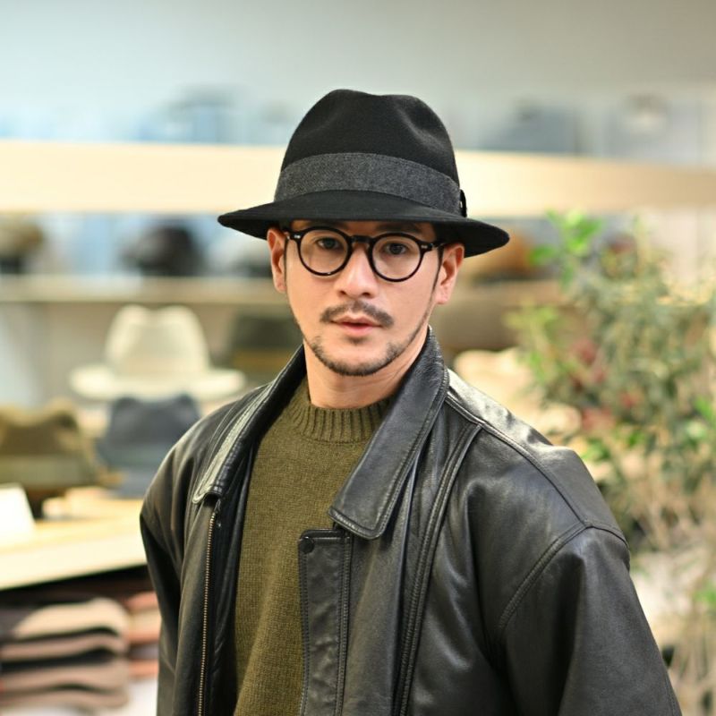 ノックスのソフトハット Wool Serge Windsor（ウールサージ ウインザー） ブラック