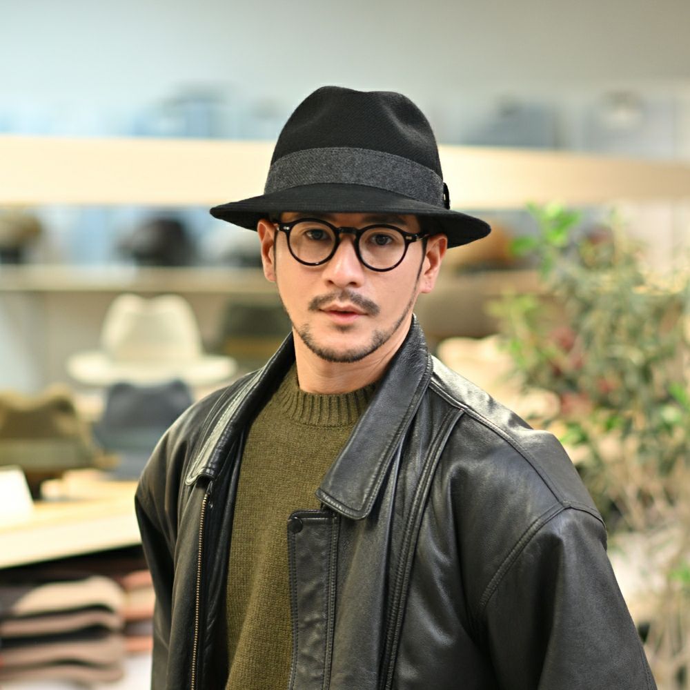 ノックスのソフトハット Wool Serge Windsor（ウールサージ ウインザー） ブラック